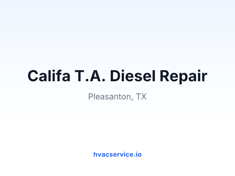 Califa T.A. Diesel Repair