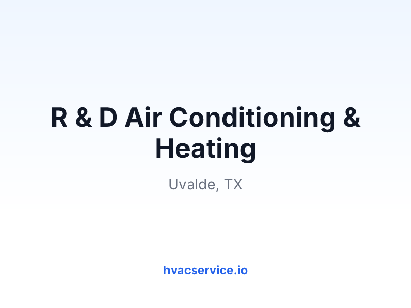 R & D Air Conditioning & Heating