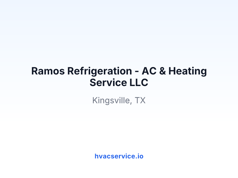 Ramos Refrigeration - AC & Heating Service LLC
