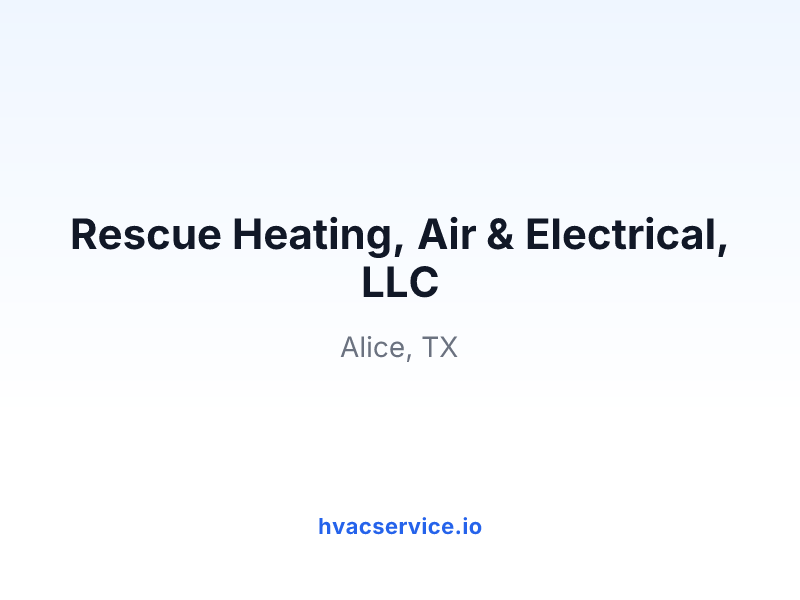 Rescue Heating, Air & Electrical, LLC