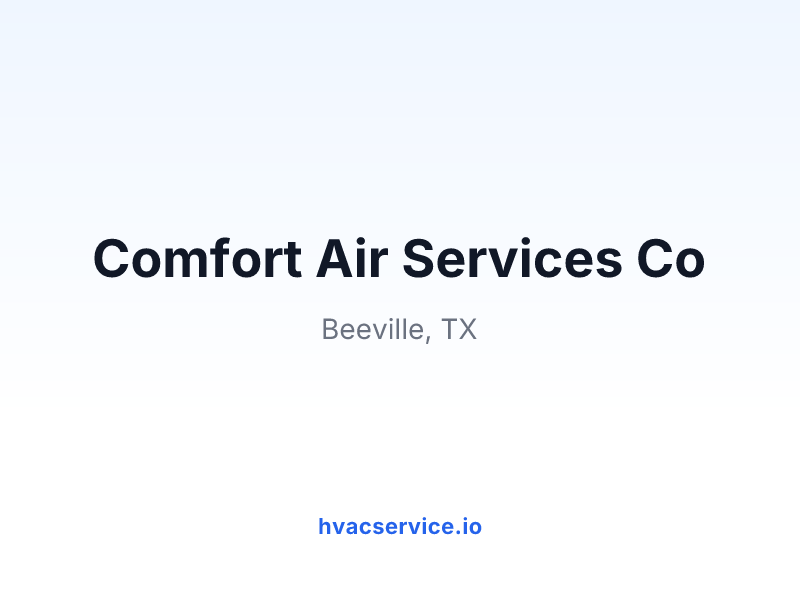 Comfort Air Services Co