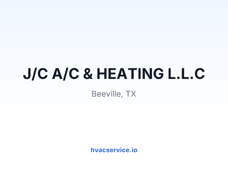 J/C A/C & HEATING L.L.C