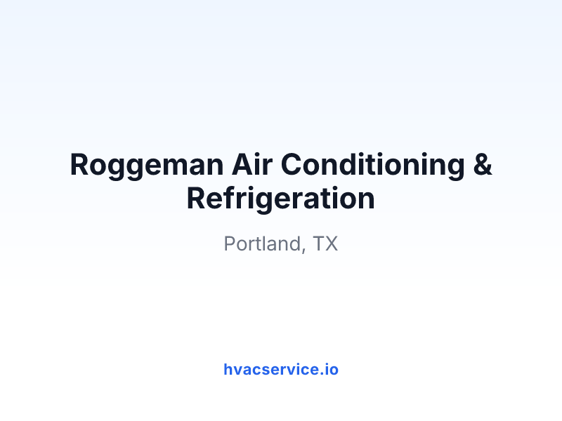 Roggeman Air Conditioning & Refrigeration