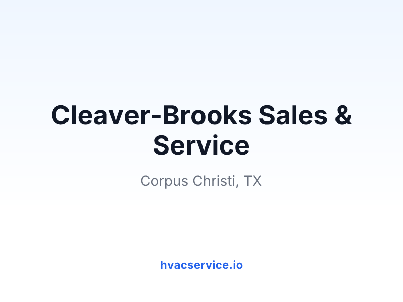 Cleaver-Brooks Sales & Service