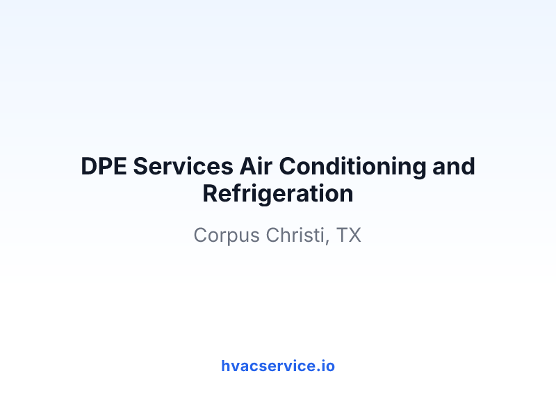 DPE Services Air Conditioning and Refrigeration