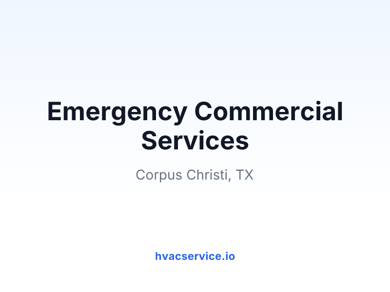 Emergency Commercial Services