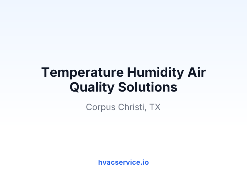 Temperature Humidity Air Quality Solutions