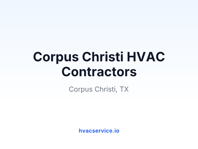 Corpus Christi HVAC Contractors