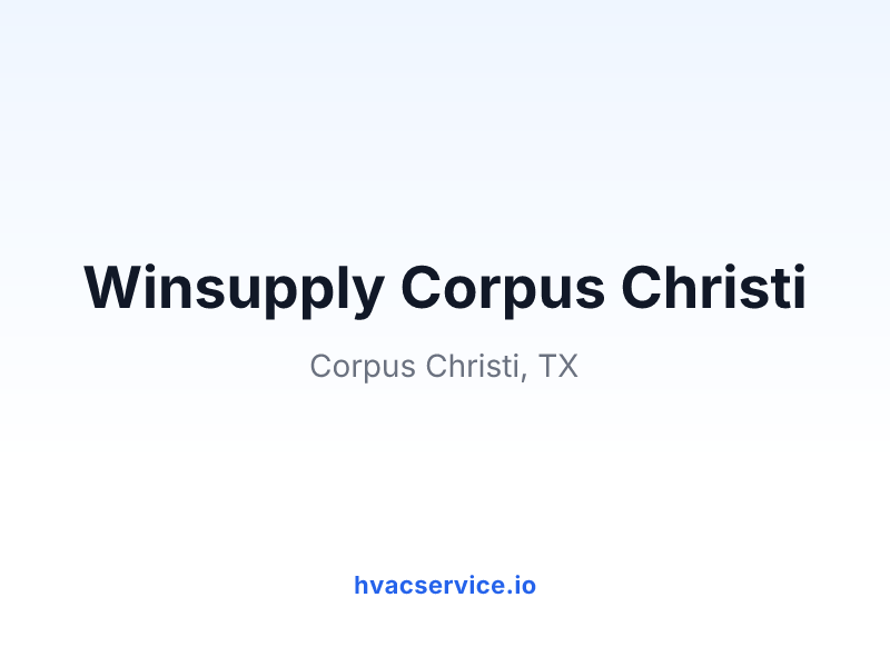 Winsupply Corpus Christi