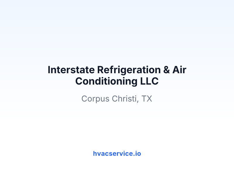 Interstate Refrigeration & Air Conditioning LLC
