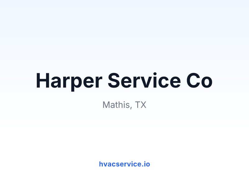Harper Service Co