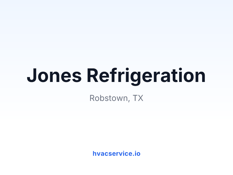 Jones Refrigeration