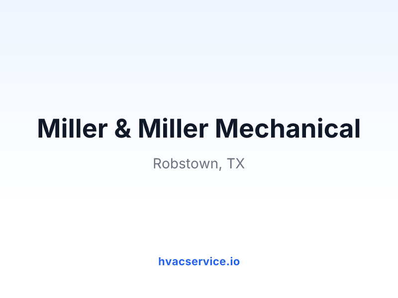Miller & Miller Mechanical