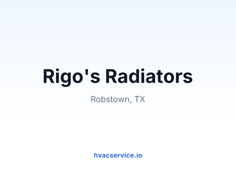 Rigo's Radiators