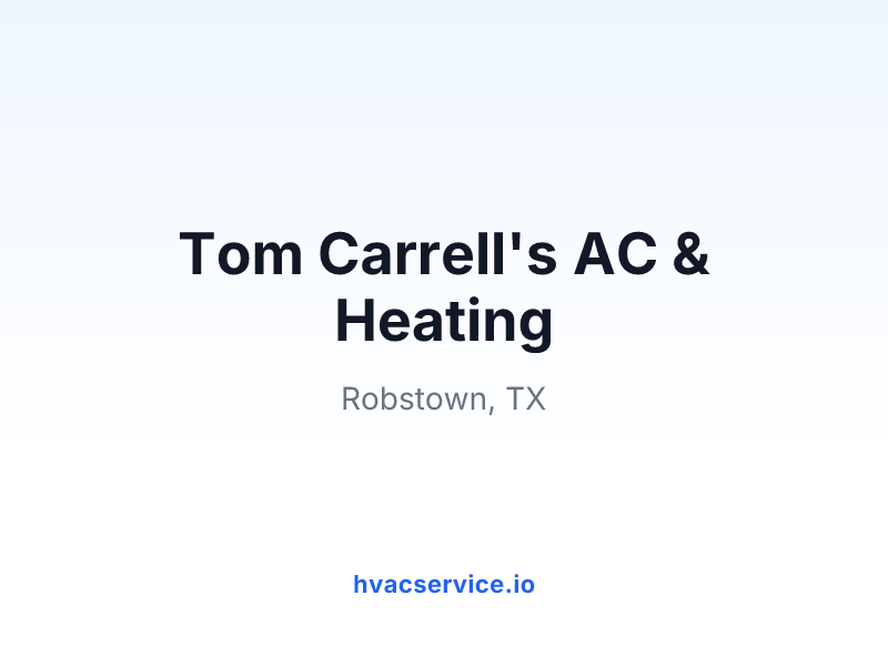 Tom Carrell's AC & Heating