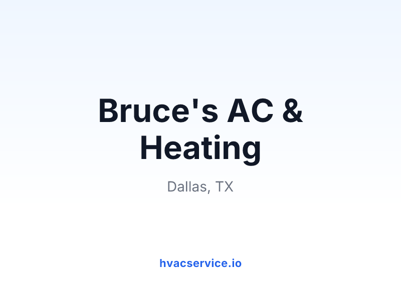 Bruce's AC & Heating