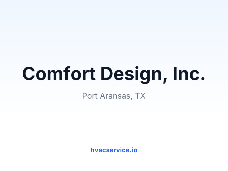 Comfort Design, Inc.