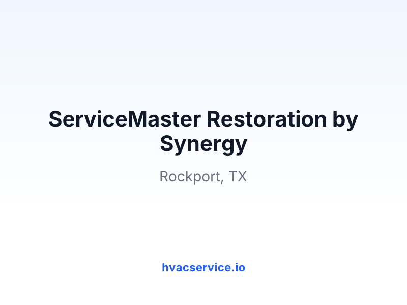 ServiceMaster Restoration by Synergy
