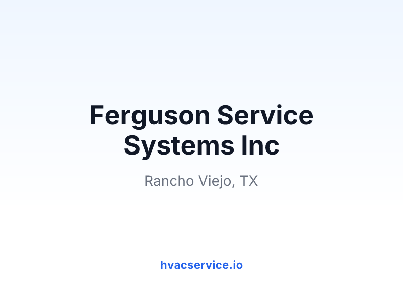 Ferguson Service Systems Inc