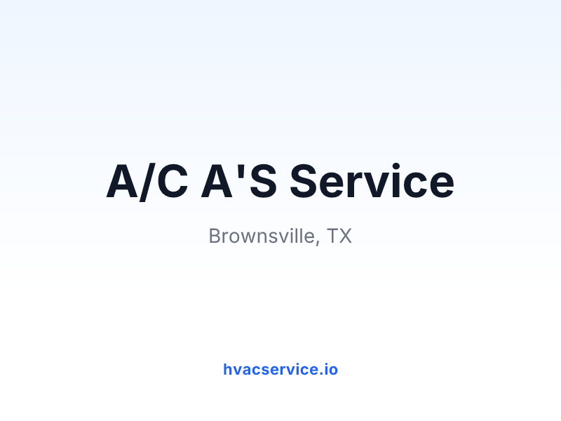 A/C A'S Service