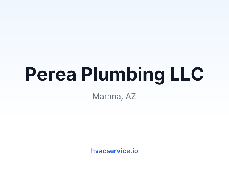 Perea Plumbing LLC