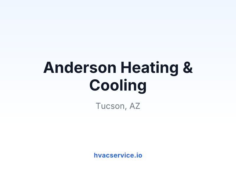 Anderson Heating & Cooling