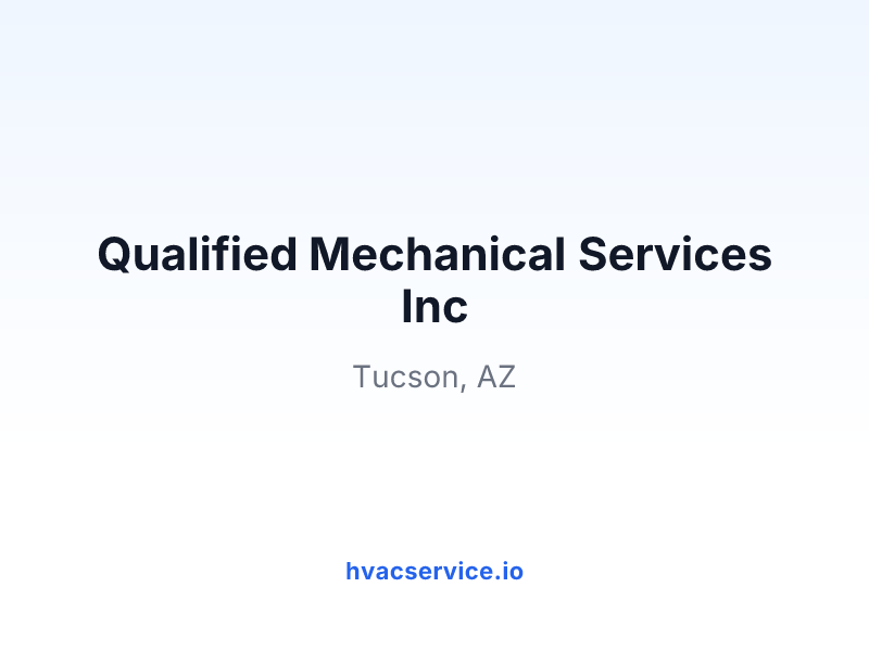 Qualified Mechanical Services Inc