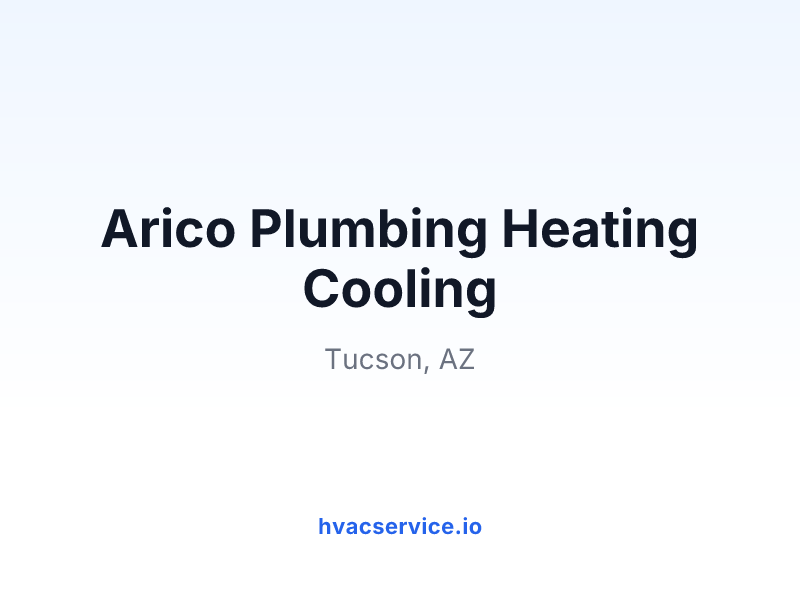 Arico Plumbing Heating Cooling