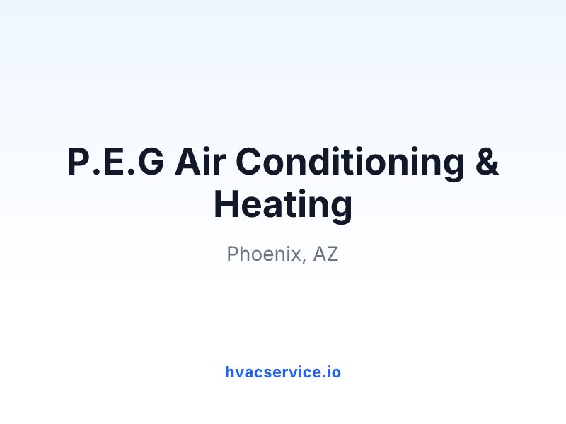 P.E.G Air Conditioning & Heating