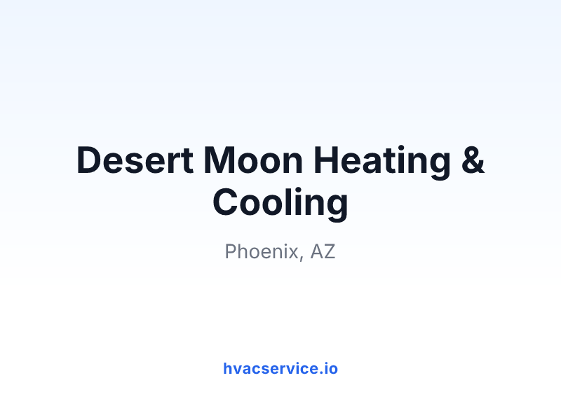 Desert Moon Heating & Cooling
