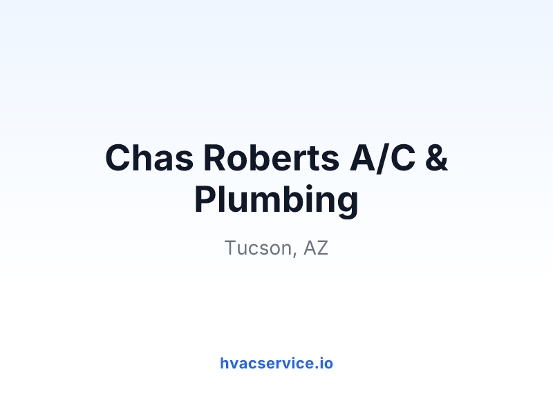 Chas Roberts A/C & Plumbing