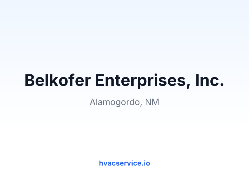 Belkofer Enterprises, Inc.