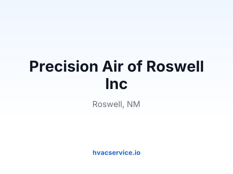 Precision Air of Roswell Inc