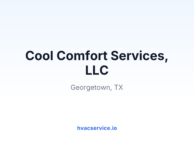 Cool Comfort Services, LLC