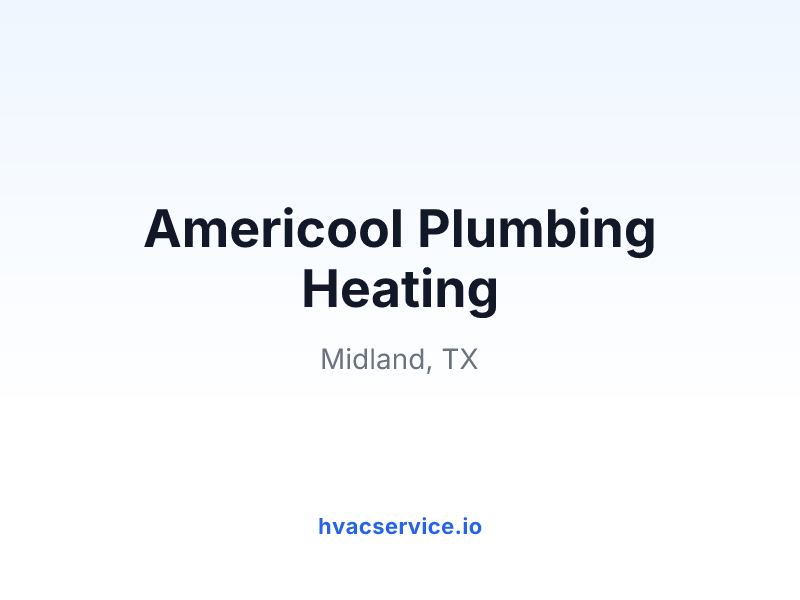 Americool Plumbing Heating