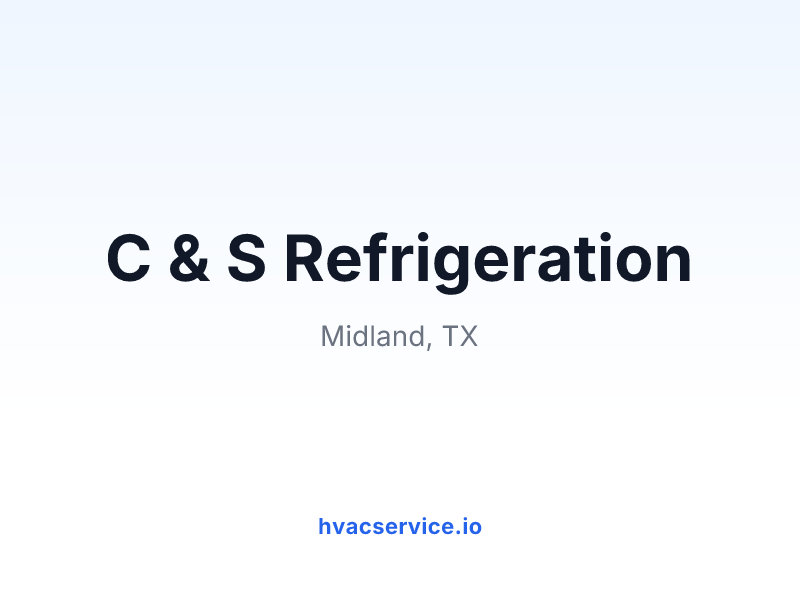 C & S Refrigeration