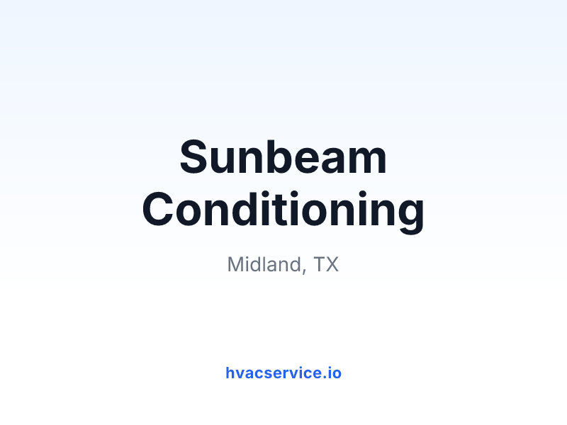Sunbeam Conditioning