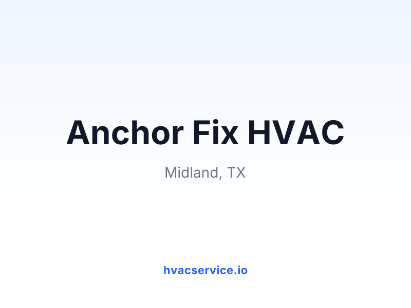 Anchor Fix HVAC