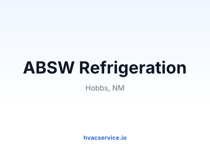 ABSW Refrigeration