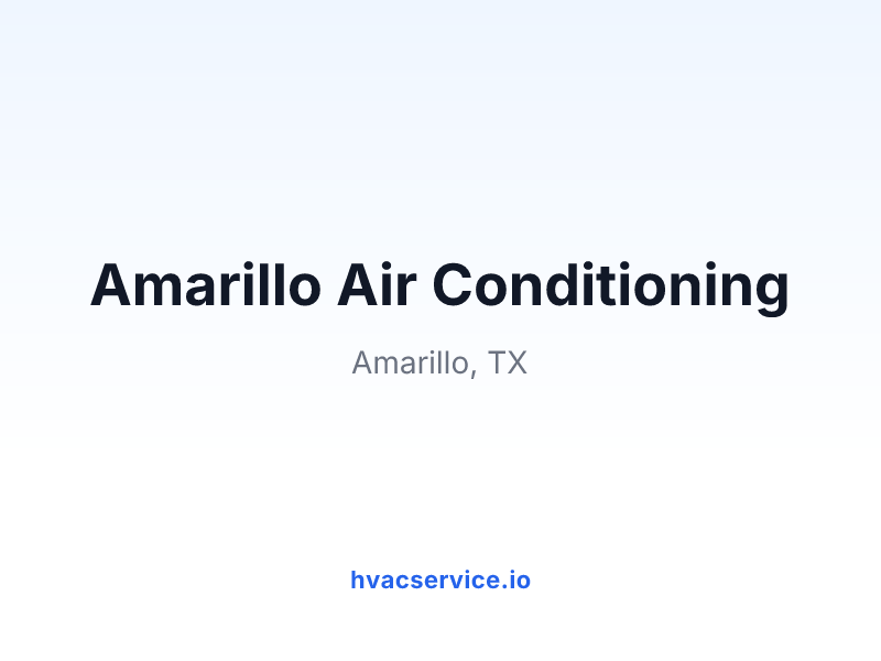 Amarillo Air Conditioning