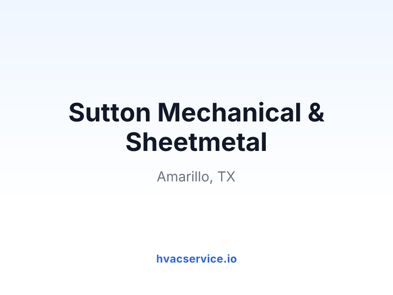 Sutton Mechanical & Sheetmetal