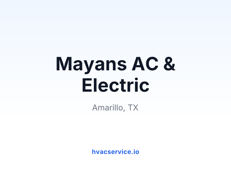 Mayans AC & Electric