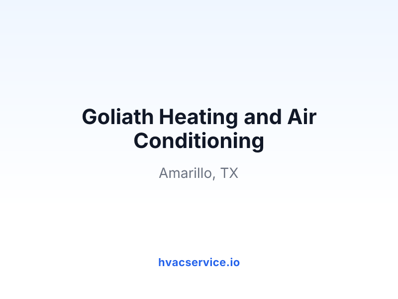 Goliath Heating and Air Conditioning