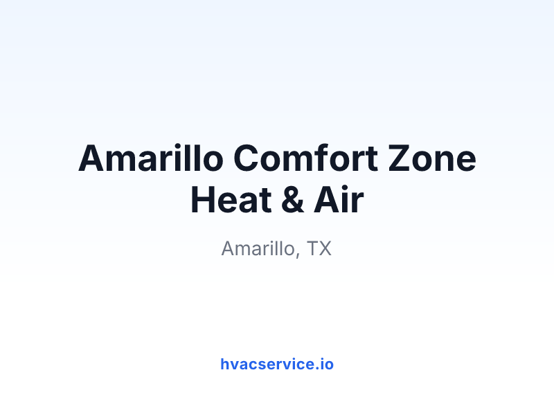Amarillo Comfort Zone Heat & Air