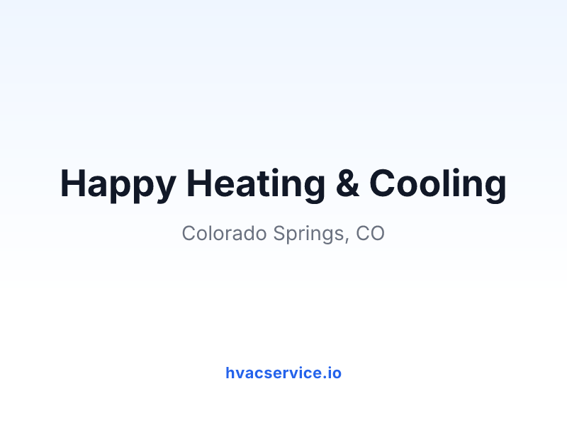 Happy Heating & Cooling