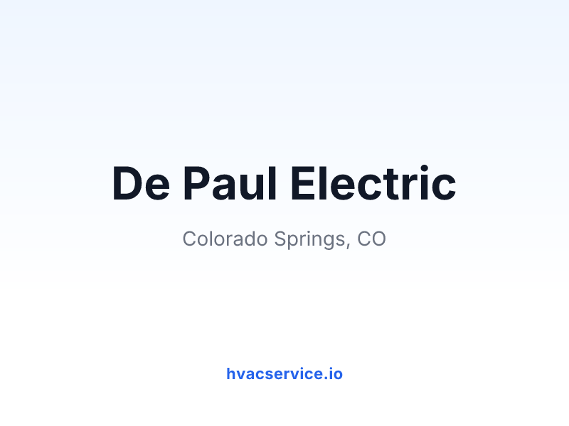 De Paul Electric