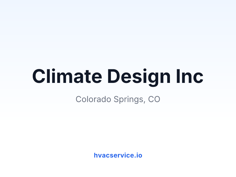 Climate Design Inc