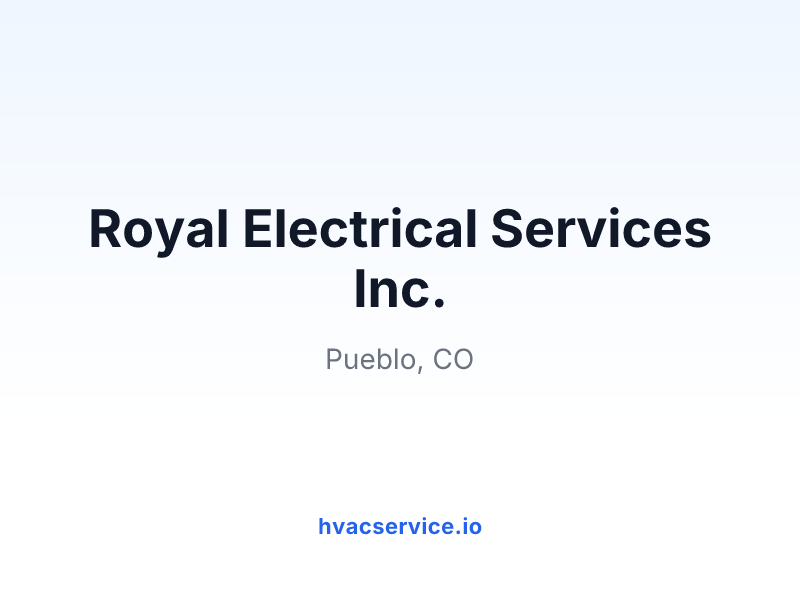 Royal Electrical Services Inc.