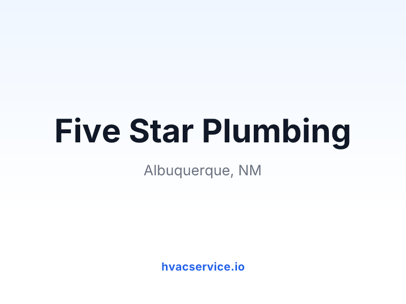 Five Star Plumbing