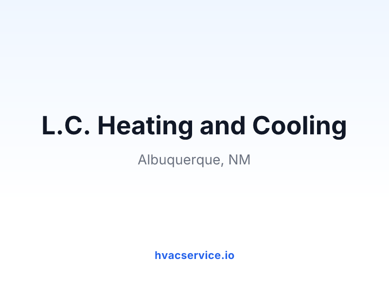 L.C. Heating and Cooling